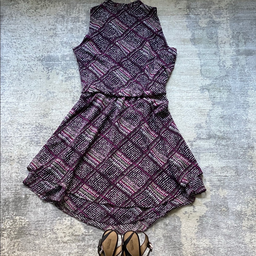 White House Black Market print dress